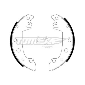 Комплект тормозных колодок TOMEX Brakes TX 21-28