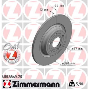 Brake Disc ZIMMERMANN 400.5545.20