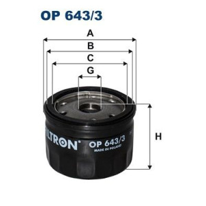 Oil Filter FILTRON OP 643/3