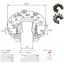 Rectifier, alternator AS-PL ARC9025