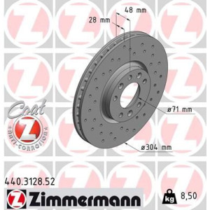 Brake Disc ZIMMERMANN 440.3128.52