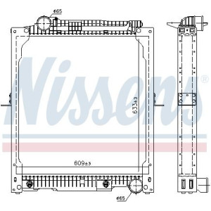 Radiator, engine cooling NISSENS 62647A