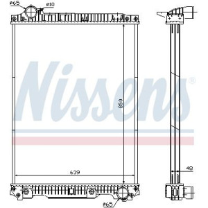 Radiator, engine cooling NISSENS 626570