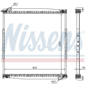 Radiaator,mootorijahutus NISSENS 67282