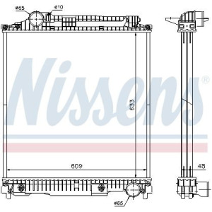 Радиатор, охлаждение двигателя NISSENS 626470