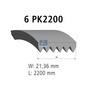 V-ribbed Belt DT Spare Parts 3.34345