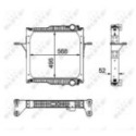 Radiaator,mootorijahutus NRF 58403