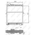 Radiator, engine cooling NRF 58926