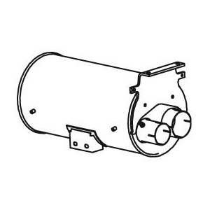 Centre Muffler DINEX 47351