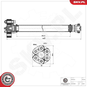 Vetoakseli ESEN SKV 76SKV158