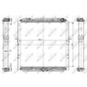 Radiator, engine cooling NRF 56067
