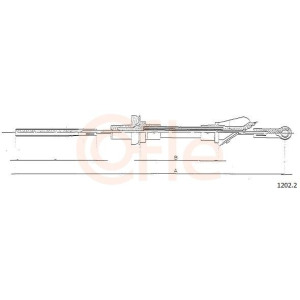 Cable Pull, clutch control COFLE 92.1202.2