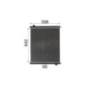 Radiator, engine cooling MAHLE CR 380 000P