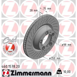 Brake Disc ZIMMERMANN 460.1578.20