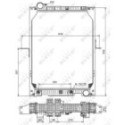 Radiaator,mootorijahutus NRF 50555