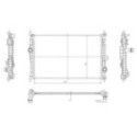 Radiator, engine cooling NRF 59302
