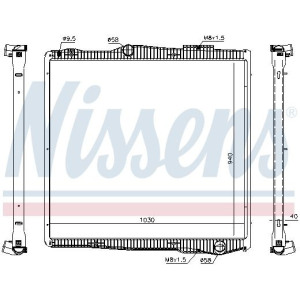 Radiator, engine cooling NISSENS 67290