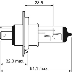 Bulb, headlight VALEO 032007