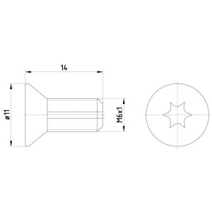 Kruvi,piduriketas TEXTAR TPM0012