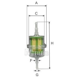 Polttoainesuodatin MFILTER BF 02