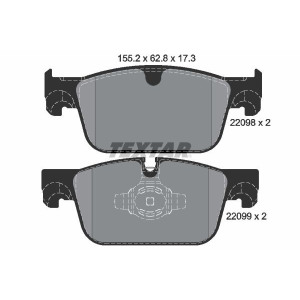 Brake Pad Set, disc brake TEXTAR 2209801
