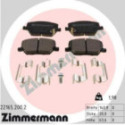 Комплект тормозных колодок, дисковый тормоз ZIMMERMANN 22165.200.2