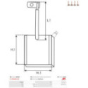 Carbon Brush, starter AS-PL SB1005