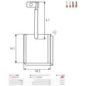 Carbon Brush, starter AS-PL SB5001
