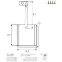 Carbon Brush, starter AS-PL SB5016