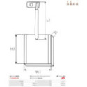 Carbon Brush, starter AS-PL SB6018