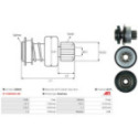 Freewheel Gear, starter AS-PL SD0045