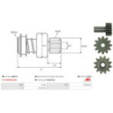 Freewheel Gear, starter AS-PL SD0113