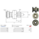 Freewheel Gear, starter AS-PL SD0233