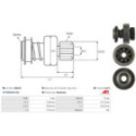 Freewheel Gear, starter AS-PL SD0276
