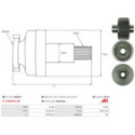 Pinion, starter AS-PL SD2019
