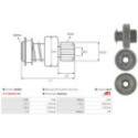 Freewheel Gear, starter AS-PL SD3062