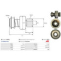 Freewheel Gear, starter AS-PL SD9089