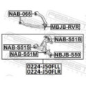 Mounting, control/trailing arm FEBEST NAB-S51S