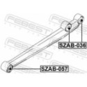 Mounting, control/trailing arm FEBEST SZAB-057