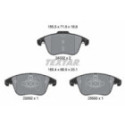 Brake Pad Set, disc brake TEXTAR 2433205