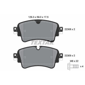 Brake Pad Set, disc brake TEXTAR 2230801