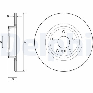 Тормозной диск DELPHI BG4766C