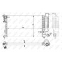 Radiator, engine cooling NRF 50424