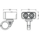 Light Kit, bicycle ams-OSRAM LEDBL202 SET
