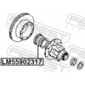 Bearing, drive shaft FEBEST LM-55902317