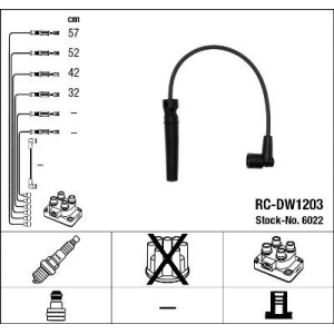 Комплект проводов зажигания NGK 6022