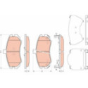 Brake Pad Set, disc brake TRW GDB3431