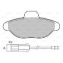 Brake Pad Set, disc brake VALEO 598011