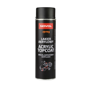 NOVOL 34342 ACRYLIC TOPCOAT Эмаль Акриловая Чёрный сатин 500мл