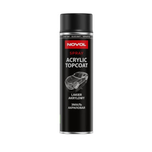 NOVOL 34352 ACRYLIC TOPCOAT Musta matta 500ml
